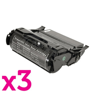 3 x Lexmark T650H11P Generic T650/T652/T654 Toner Cartridge