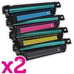 2 sets of 4 Pack HP 508X (CF360X-CF363X) Generic Toner Cartridges [2BK,2C,2M,2Y]
