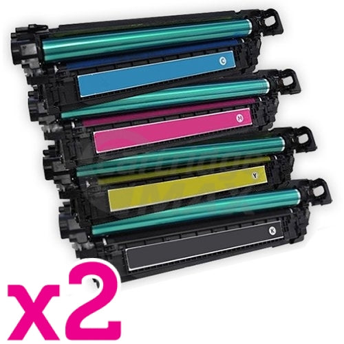 2 sets of 4 Pack HP 508X (CF360X-CF363X) Generic Toner Cartridges [2BK,2C,2M,2Y]