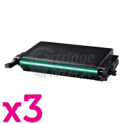 3 x Generic Samsung CLP-K660B Black Toner Cartridge ST907A