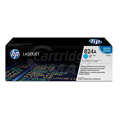 HP CB381A (824A) Original Cyan Toner Cartridge - 21,000 Pages