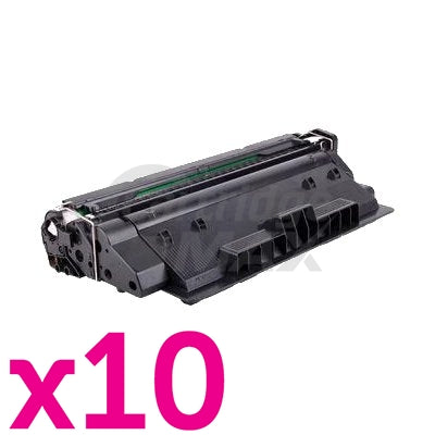 10 x HP CF214A (14A) Generic Black Toner Cartridge - 10,000 Pages