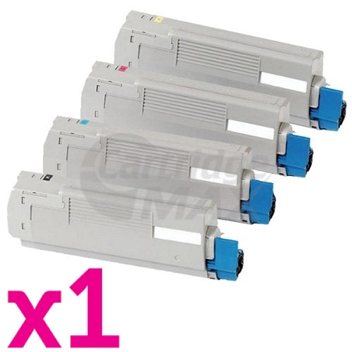 4 Pack OKI MC852 Generic Toner Cartridges Combo 44643021 - 44643024 [1BK,1C,1M,1Y]