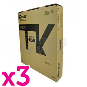 3 x Original Kyocera TK-7129 Toner Cartridge TASKalfa 3212i