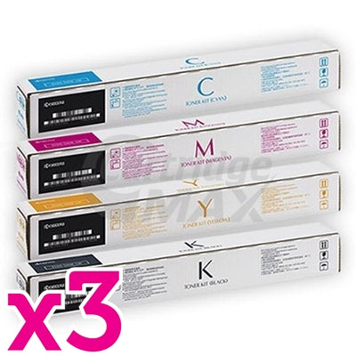 3 sets of 4 Pack Original Kyocera TK-8349 Toner Combo TASKalfa 2552CI [3BK,3C,3M,3Y]