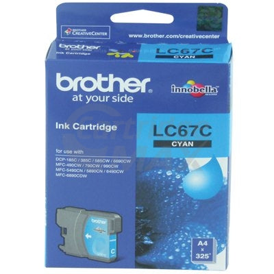 Original Brother LC-67C Cyan Ink Cartridge