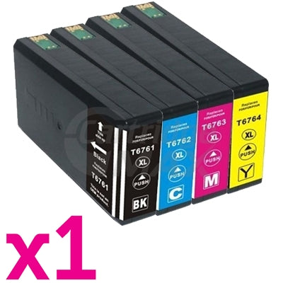 4 Pack Epson 676XL Generic Ink Cartridge [C13T676192-C13T676492] [1BK,1C,1M,1Y]
