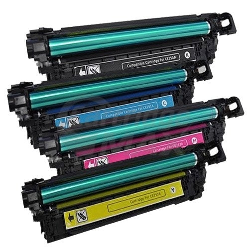 5 Pack HP CE250X-CE253A (504X/504A) Generic Toner Cartridges [2BK,1C,1M,1Y]
