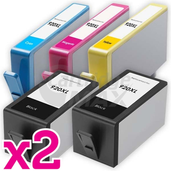 10 Pack HP 920XL Generic High Yield Inkjet Cartridges CD972AA-CD975AA [4BK,2C,2M,2Y]