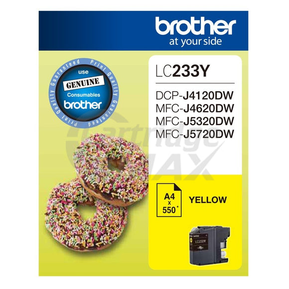Original Brother LC-233Y Yellow Ink Cartridge