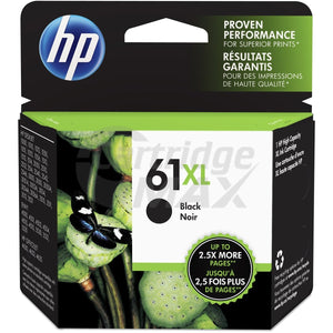 HP 61XL Original Black High Yield Inkjet Cartridge CH563WA - 480 Pages