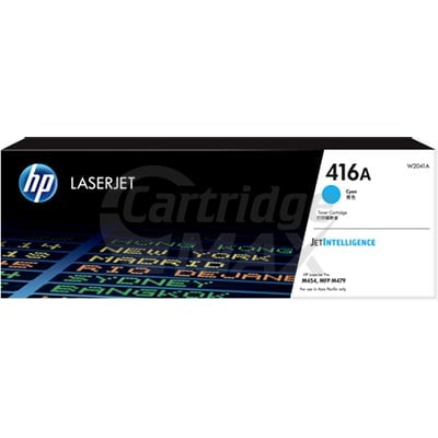 HP 416A W2041A Original Cyan Toner Cartridge - 2,100 pages **Box damaged, Never been used**