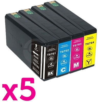 20 Pack Epson 676XL Generic Ink Cartridge [C13T676192-C13T676492] [5BK,5C,5M,5Y]