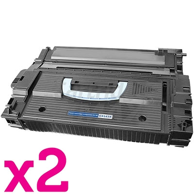 2 x HP C8543X (43X) Generic Black Toner Cartridge - 30,000 Pages