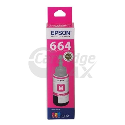 Original Epson T664 EcoTank Magenta Ink Bottle