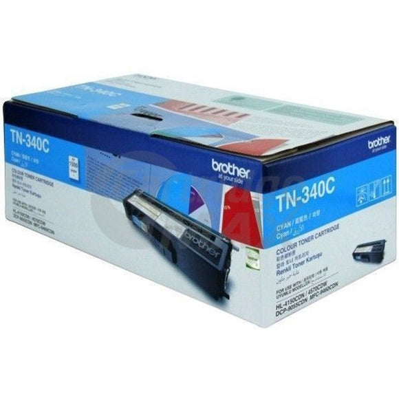 Original Brother TN-340C Cyan Toner Cartridge