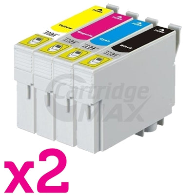 8 Pack Epson Generic 73N Series Ink Combo [T0731- T0734] [2BK,2C,2M,2Y]