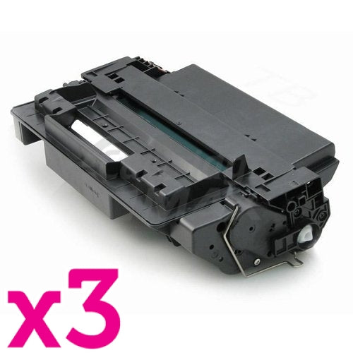 3 x HP CE255X (55X) Generic Black High Yield Toner Cartridge - 12,000 Pages