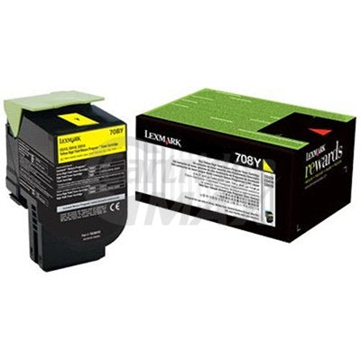 1 x Lexmark (70C80Y0) Original CS310 / CS410 / CS510 Yellow Standard Yield Toner Cartridge