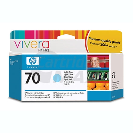 HP 70 Original Light Cyan Inkjet Cartridge C9390A