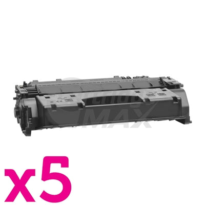 5 x HP CF280X (80X) Generic Black Toner Cartridge - 6,900 Pages
