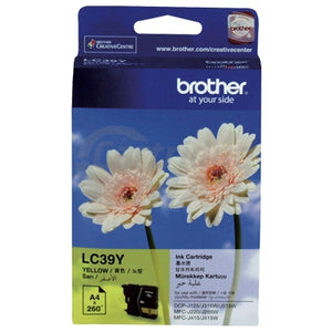 Original Brother LC-39Y Yellow Inkjet Cartridge