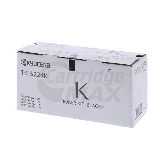 Original Kyocera TK-5224K Black Toner Cartridge Ecosys M5521, P5021