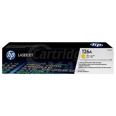 HP CE312A (126A) Original Yellow Toner Cartridge - 1,000 Pages