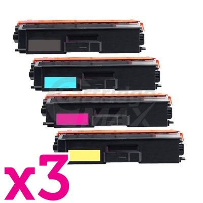 3 Sets of 4-Pack Brother TN-446 Generic Toner Combo [3BK,3C,3M,3Y]