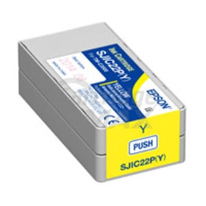 Original Epson SJIC22P(Y) Yellow Ink Cartridge C33S020583 for TM-C3500