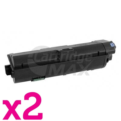 2 x Compatible for TK-1154 Black Toner Cartridge suitable for Kyocera P2235DW, P2235DN