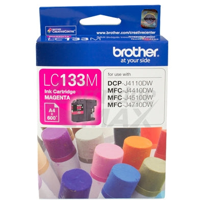 Original Brother LC-133M Magenta Ink Cartridge - 600 Pages