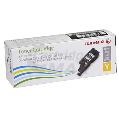 Original Fuji Xerox Docuprint CM115 CP115 CP116 CM225 CP225 Yellow High Yield Toner Cartridge (CT202267)