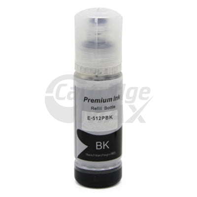 Epson T512 Generic Photo Black Ink Bottle C13T00H192