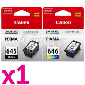 2-Pack Canon PG-645, CL-646 [Black + Colour] Original Ink Combo