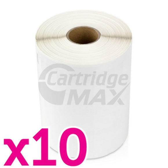 10 x Dymo 1933086 Generic Durable Industrial White Label Roll 104mm x 159mm - 200 labels per roll