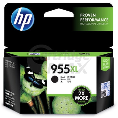 HP 955XL Original Black High Yield Inkjet Cartridge L0S72AA - 2,000 Pages