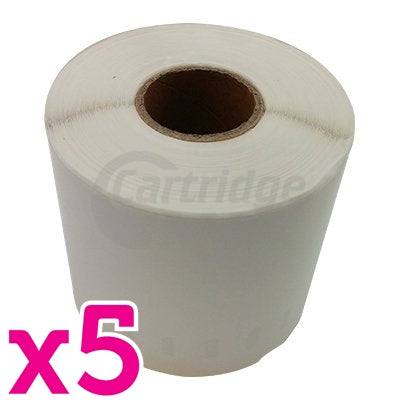 5 x Dymo SD0904980 Generic White Label Roll 104mm x 159mm - 220 labels per roll