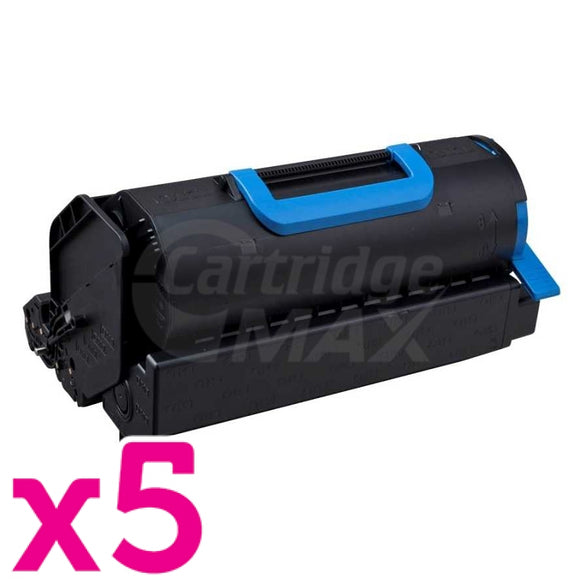 5 x OKI Generic B721 B731 MB760 MB770 Black Toner Cartridge - 25,000 pages (45488903)