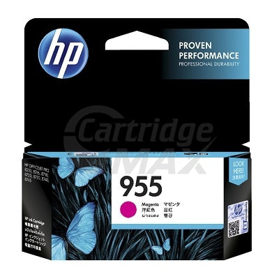 HP 955 Original Magenta Standard Inkjet Cartridge L0S54AA - 700 Pages