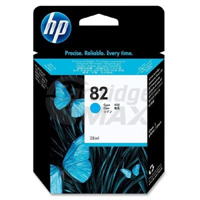 HP 82 Original Cyan Inkjet Cartridge CH566A - 28ML