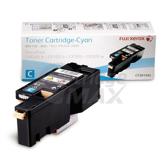 Original Fuji Xerox DocuPrint CP105 CP205 CM205 CM215 CP215 Cyan Toner Cartridge (CT201592)