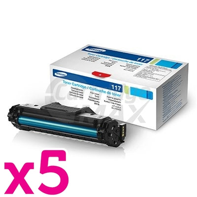 5 x Original Samsung SCX4655 (MLT-D117S 117) Black Toner Cartridge SU853A