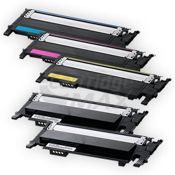 5-Pack Generic Samsung CLP-360, CLP-365, CLX-3300, CLX-3305 Cartridge Combo CLT406S - [2BK,1C,1M,1Y]