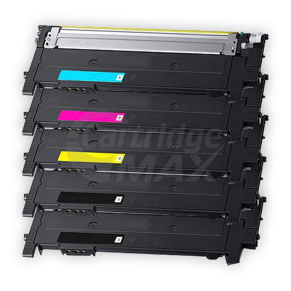 5-Pack Generic Samsung SLC430, SLC480FW Cartridge Combo CLT404S [2BK,1C,1M,1Y]
