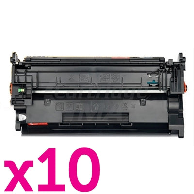 10 x HP 76X CF276X High Yield Generic Black Toner Cartridge - 10,000 Pages