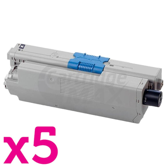 5 x OKI Generic C310DN / C330DN / MC361 / MC362DN / C331DN Black Toner Cartridge - 3,500 pages (44469805)