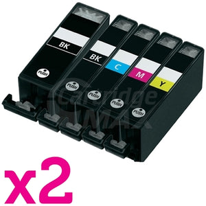 10-Pack Canon PGI-525, CLI-526 Generic Inkjet (with Chip) [2BK,2PBK,2C,2M,2Y]