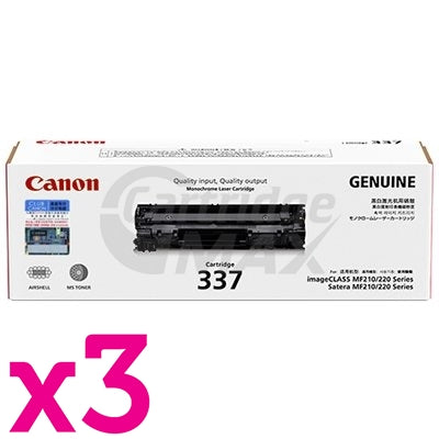 3 x Original Canon CART-337 Black Toner Cartridge