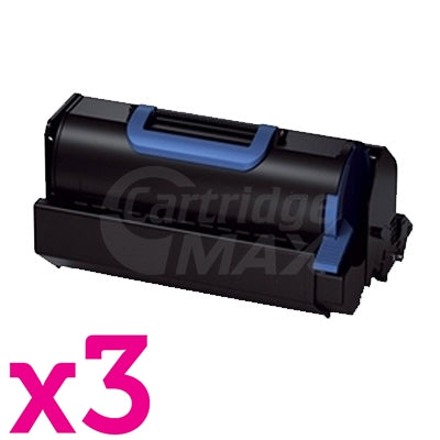 3 x OKI Original B731 MB770 Black Toner Cartridge High Yield - 36,000 pages (45439003)